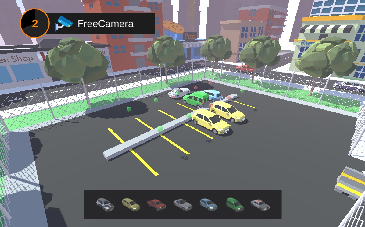 parking lot simulator screenshot